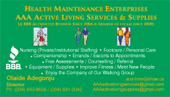 Health Maintenance Enterprises business card